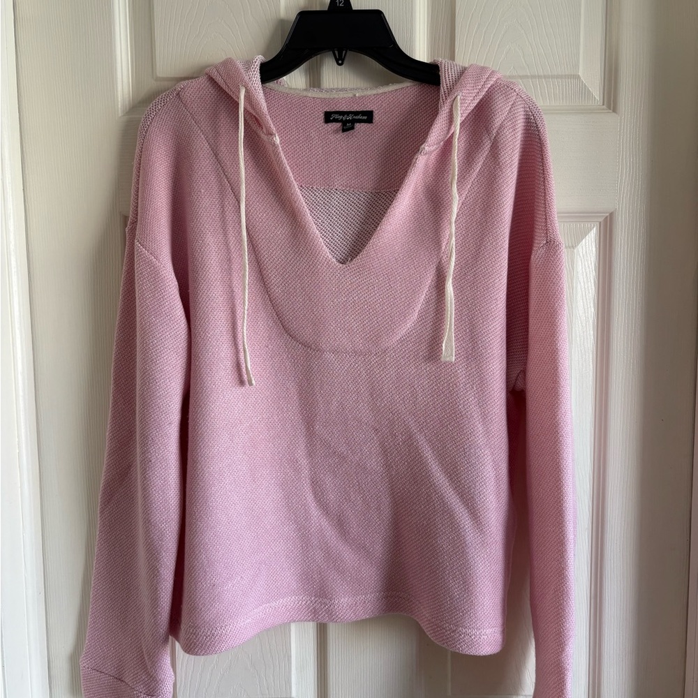 Flag and Anthem Light Pink Hoodie